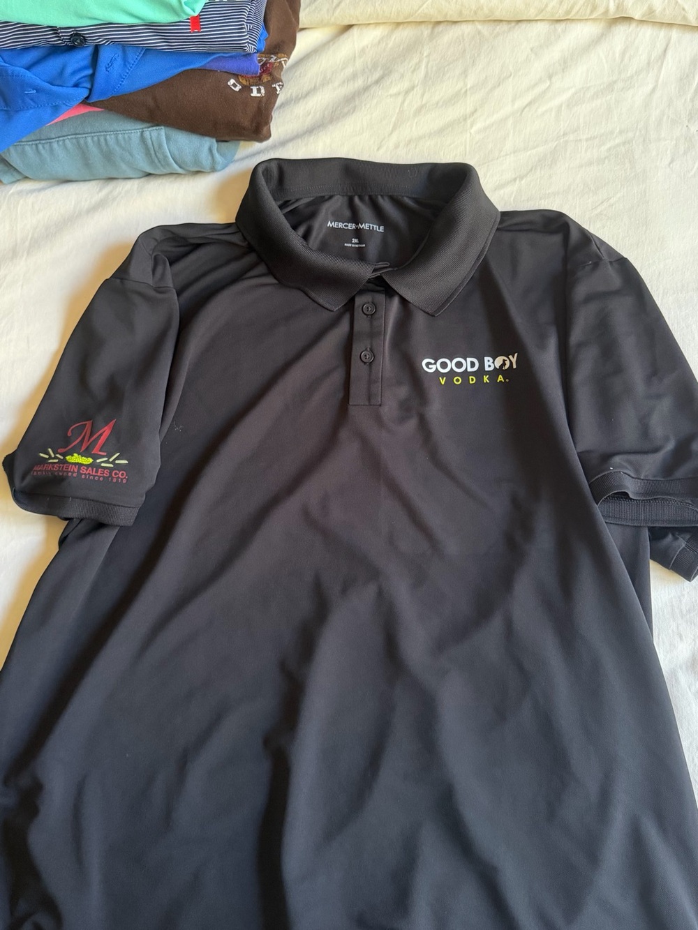 Men’s Good Boy Vodka Black Polo Shirt